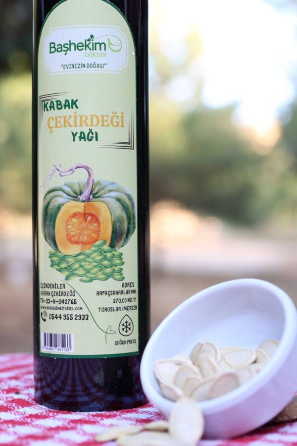 Kabak Çekirdeği Yağı 250 ml Soğuk Press Katkısız Saf Seyreltilmemiş Yerli Tohum Isıl Işlem Görmemiş - Görsel 2