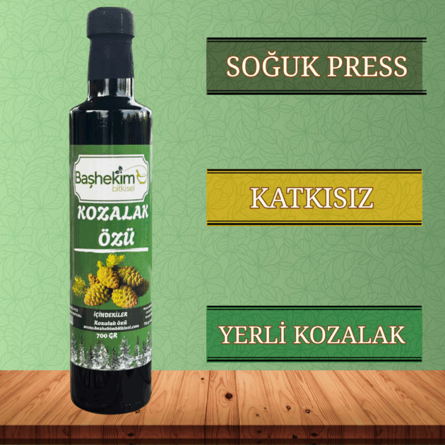 Kozalak Özü 700 Gr Soğuk Press Yerli Kozalak Katkısız Saf Isıl İşlem Görmemiş